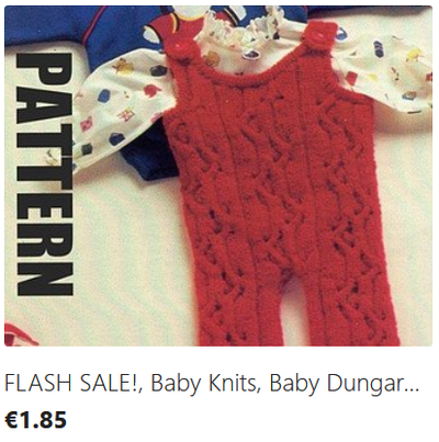 Baby Cable Dungarees knitting pattern download