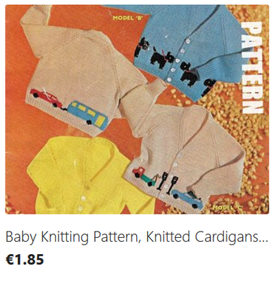 Baby Motif Cardigans knitting pattern download