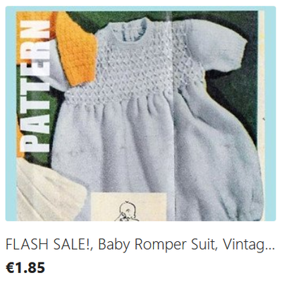 Baby Romper Set knitting pattern download