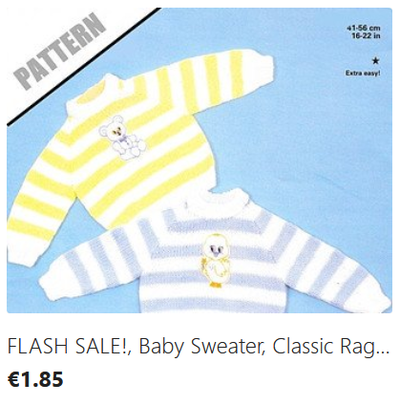 Baby Stripey Sweaters knitting pattern download