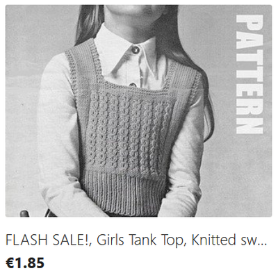 Girls Tanktop knitting pattern download