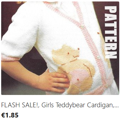 Toddler Teddy Bear Cardigan knitting pattern download
