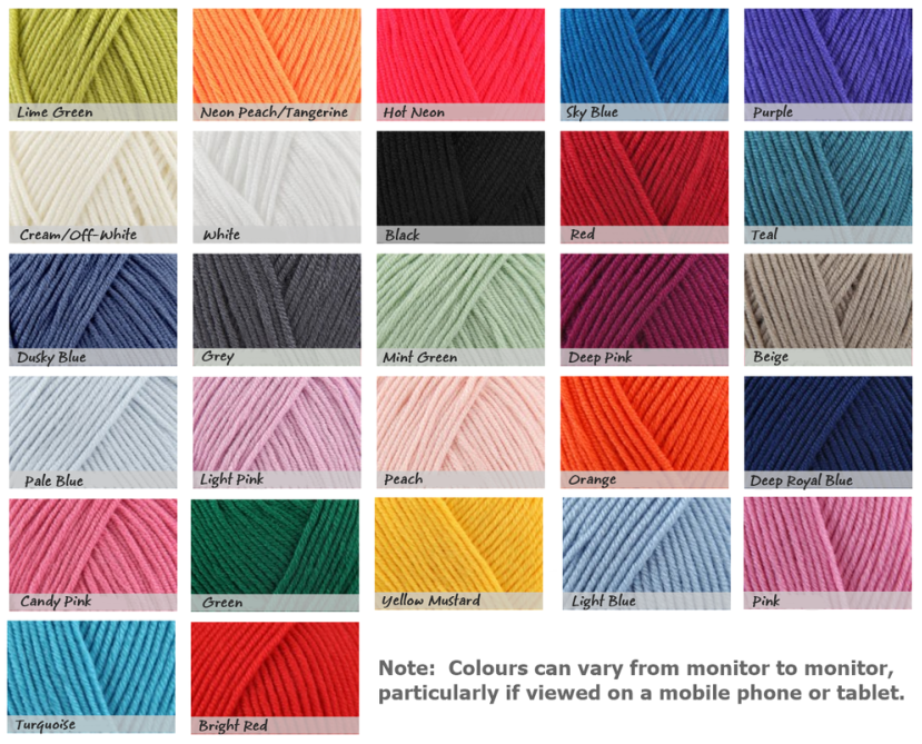 Baby knits, Color chart, Yarn Colours www.starbabyknitwear.com
