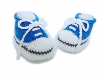 Baby Sneakers, Trainers, Booties by StarBaby Knitwear, www.starbabyknitwear.com