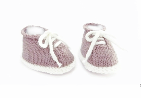 Baby Booties, Desert Boot style by StarBaby Knitwear, www.starbabyknitwear.com