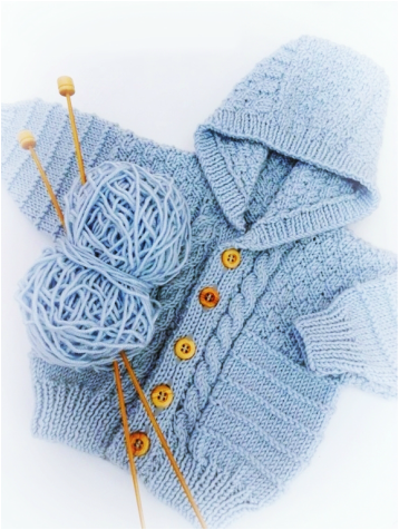 Cable Knit Hoodie, Baby Hoodie by StarBaby Knitwear, www.starbabyknitwear.com