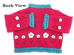 Knitted Cardigan, Baby Flower Bolero, www.starbabyknitwear.com