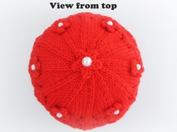 Lacy Pearl Hat, Baby Beanie Hat, www.starbabyknitwear.com