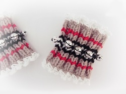 Musical Ankle Bells by StarBaby Designer Knitwear,  www.starbabyknitwear.com