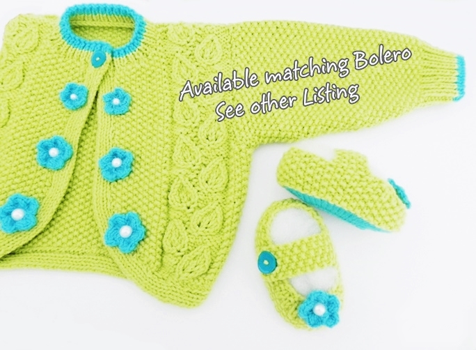 Baby Bolero, Baby Girl Shoes by StarBaby Knitwear, www.starbabyknitwear.com