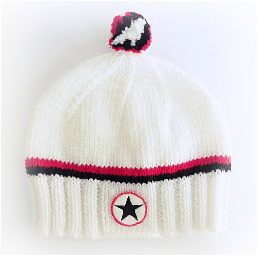 Striped Bobble Hat by StarBaby Knitwear, www.starbabyknitwear.com