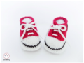 Baby Sneakers, Converse booties, hand knitted booties by StarBaby Designer Knitwear, www.starbabyknitwear.com