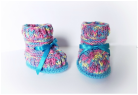 Rainbow Booties, hand knitted booties by StarBaby Designer Knitwear, www.starbabyknitwear.com