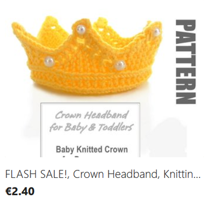 Baby & Toddler Crown Knitting Pattern Download