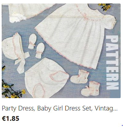 Baby Dress Set knitting pattern download