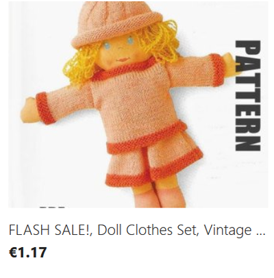 Rag Doll Clothes knitting pattern download