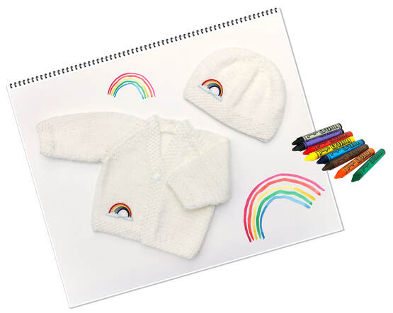 Rainbow Cardigan by StarBaby Knitwear