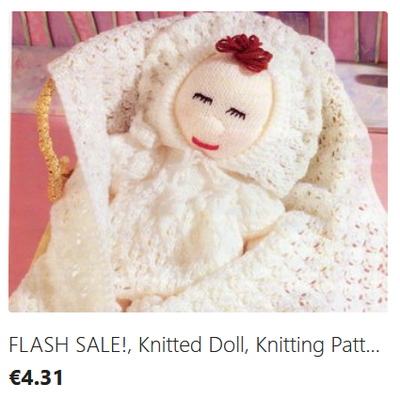 Katie Asleep Awake Doll knitting pattern download