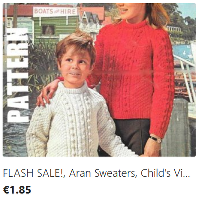 Kids Aran Sweaters knitting pattern download