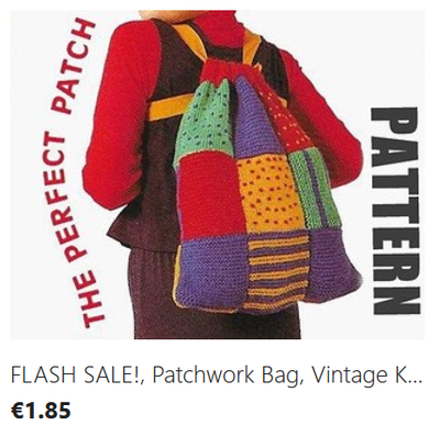 Patchwork Bag knitting pattern download
