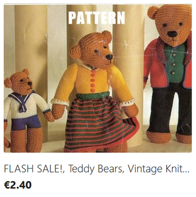 Teddy Bear Family knitting pattern download